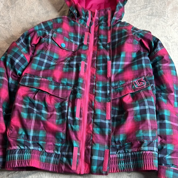 🎯NWOT Burton Twist Bomber Jacket Coat Girls Size Large - Picture 2 of 16